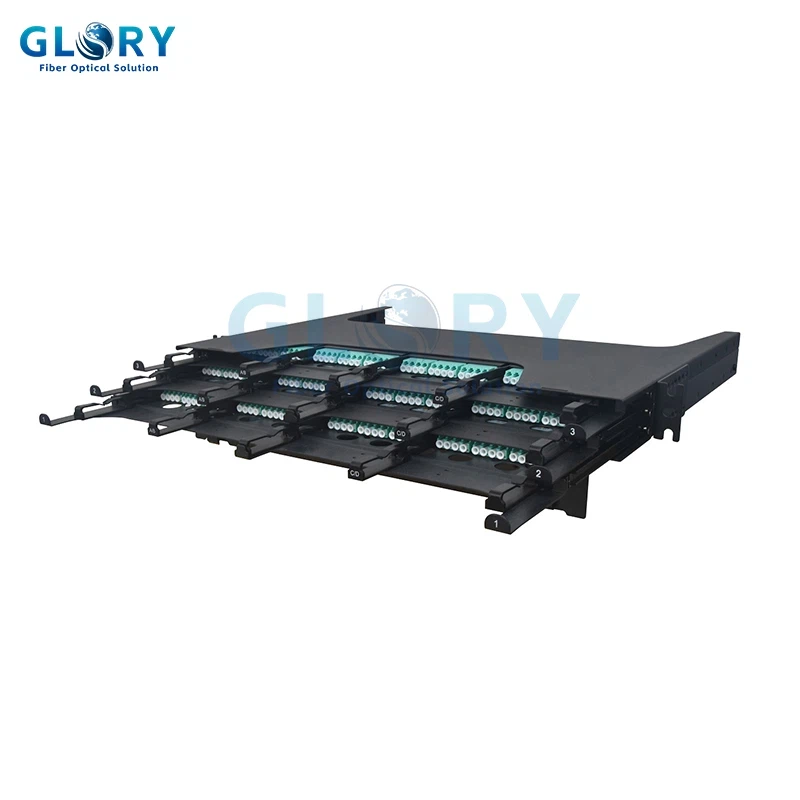 MPO-Glasfaser-Patchpanel: Strukturierte Verkabelung mit hoher-Dichte für 40G-, 100G- und 400G-Rec...